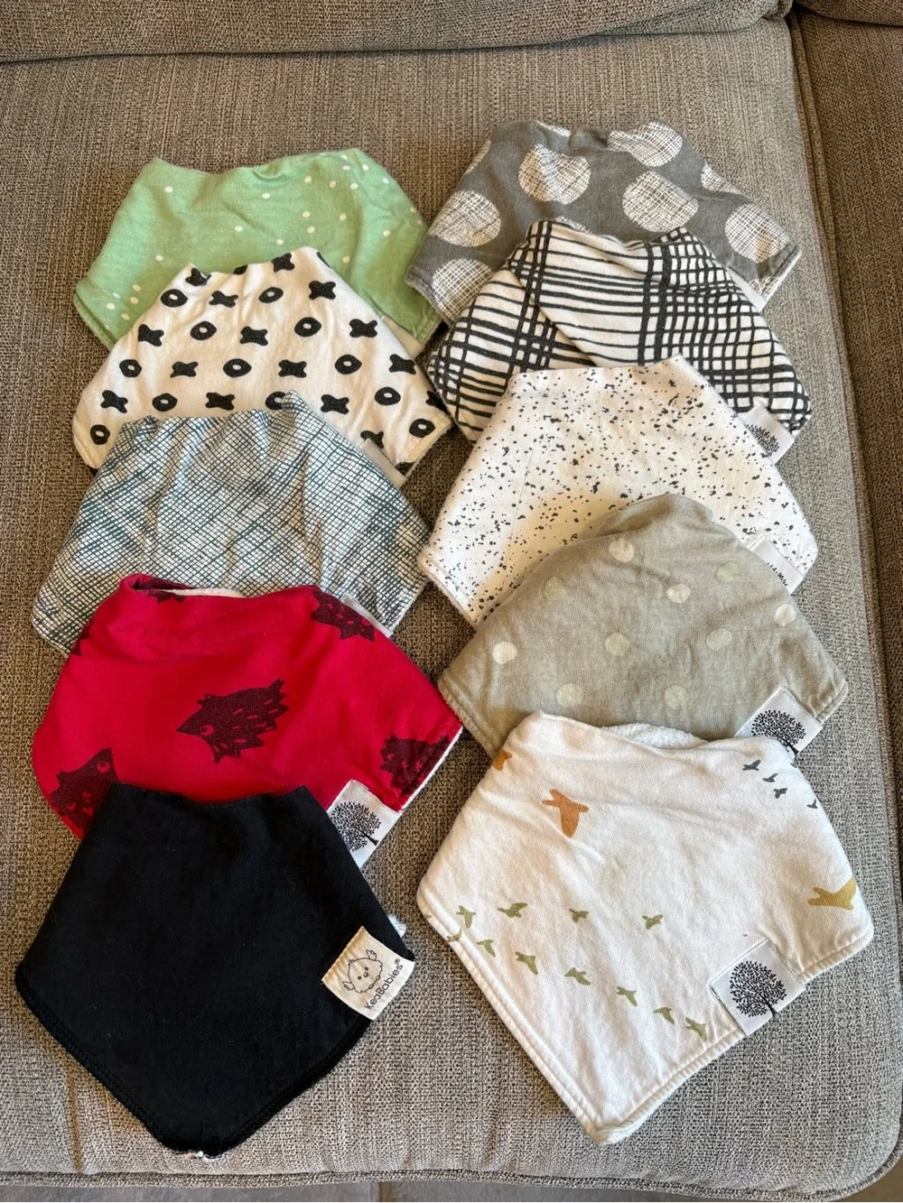 Organic Cotton Baby Bandana Bibs
